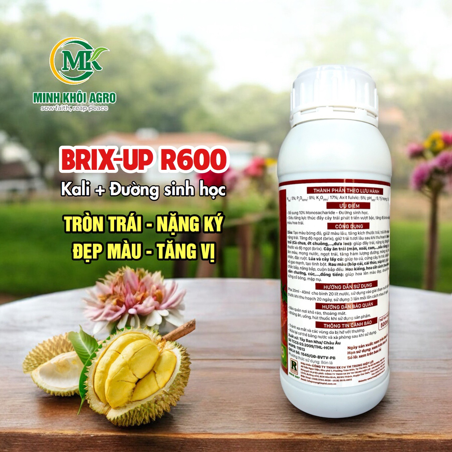Phân bón Kali sinh học Brix-Up R600